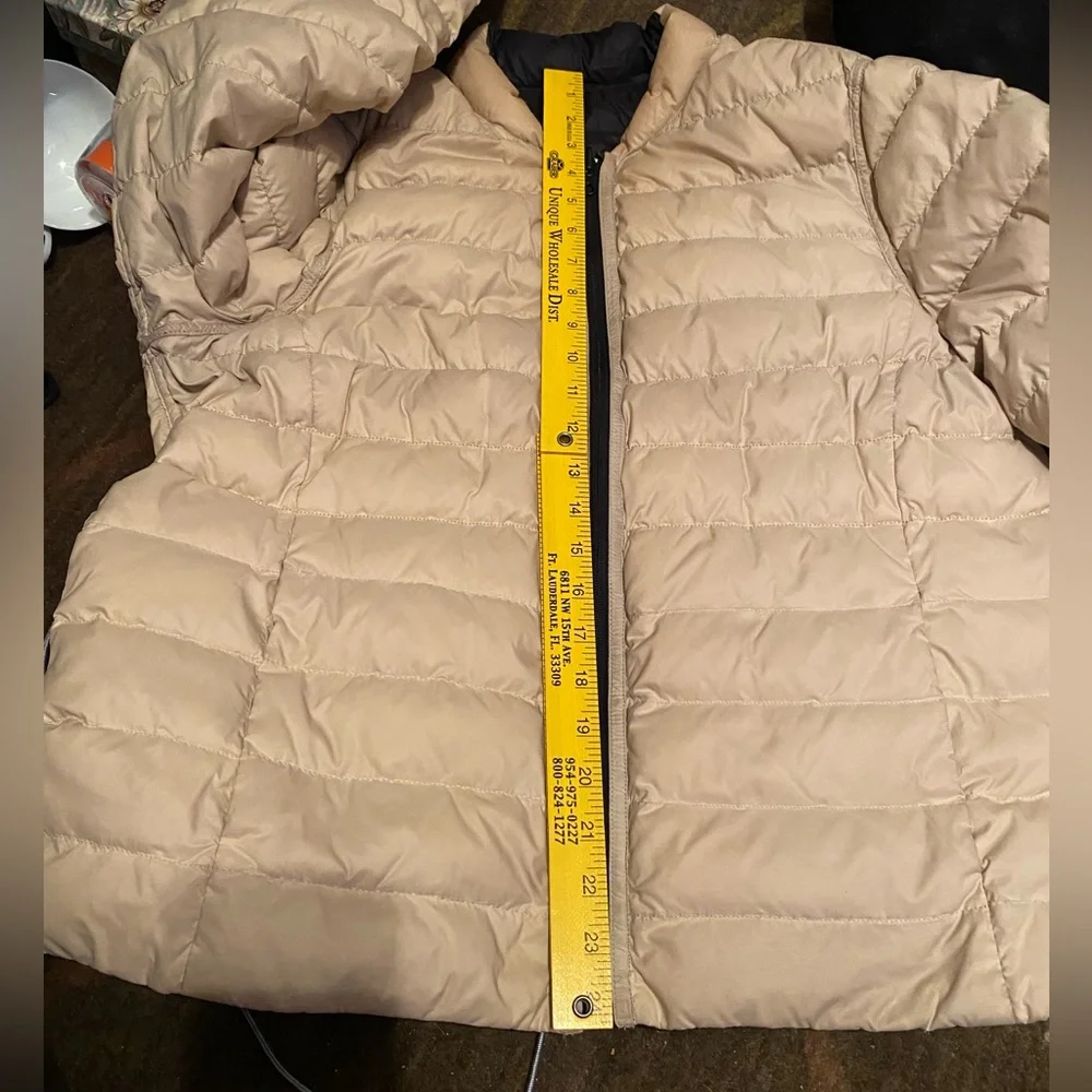Lands End black/cream puffer jacket L - Picture 9 of 17